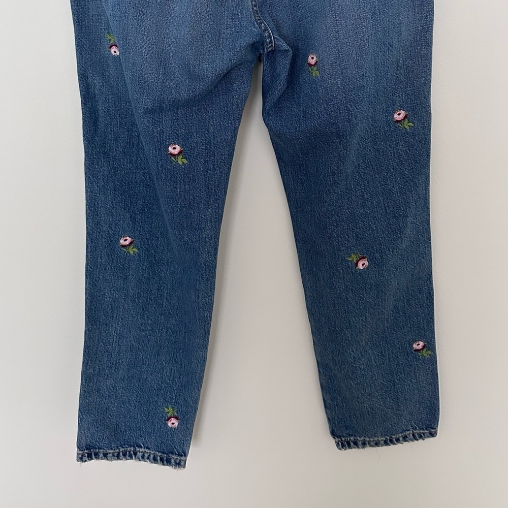 The Great The Fellow Floral Embroidered Denim Jeans - Picture 12 of 14